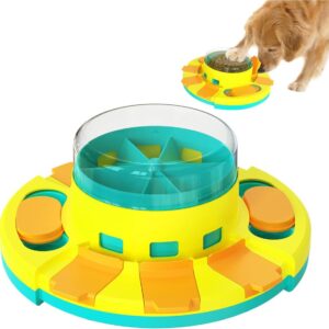 TENGDEE Dog Puzzle Toys, Interactive Dog Toys for Boredom and Stimulating, Dog Slow Feeder Bowl for Small and Medium Dogs, Dog Enrichment Toys