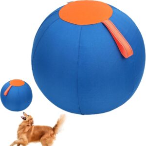 Ball Toy For Dogs, Outdoor Dog Ball Toy, Inflatable Large Balls Toys For Pets, Blue Wear-Resistant Pet Balls, Dog Enrichment Toy For Parks Lawns Courtyards Pools