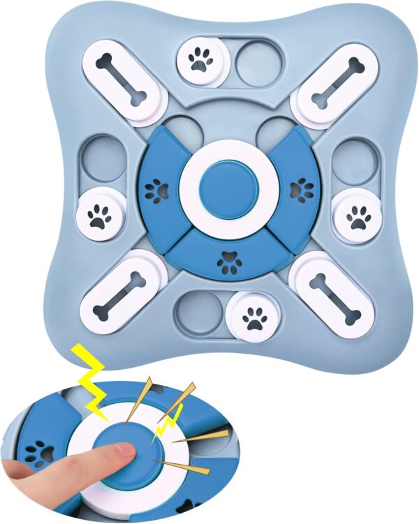 kpfight Dog Puzzle Toys Dog Puzzle Feeder Toy Slow Feeder Interactive Dog Toys, Dog Toy to Slow Down Eating with Treat Dispenser for Small Medium Dogs, Improve IQ and Brain Stimulation