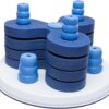 Trixie Dog Activity Flower Tower Strategy Game, Ø 30 x 13 cm, 1125 kg, white/blue,All Breed Sizes