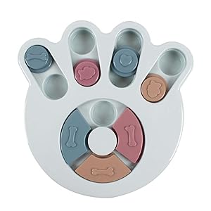 dog toy interactive treat dispenser slow feeder bowl colourful game puppy pet cat treats food