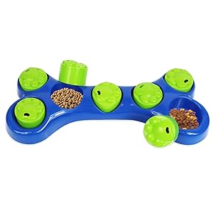 dog toy interactive treat dispenser slow feeder bowl colourful game puppy pet cat treats food