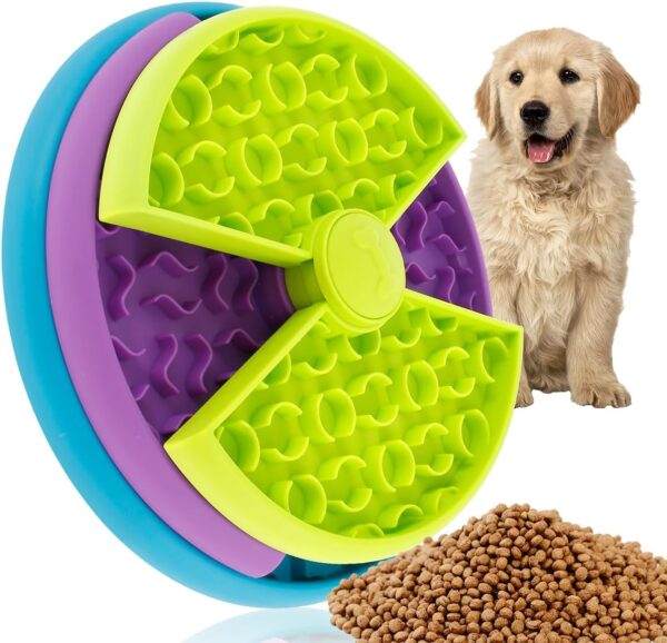 Interactive Dog Toys 3 Layers Dog Puzzle Slow Feeder Toy Puzzle Toys for Dogs Puppy Treat Dispenser Slow Feeder Bowl Improve Your Dog's Intelligence Slow Feeding, Aid Pets Digestion