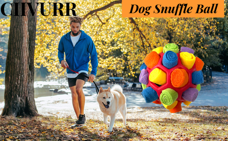 CIIVURR Snuffle Ball for Dogs Toys Interactive Enrichment Dog Chew Toy