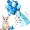 CIIVURR Interactive Snuffle Ball Dog Toys Upgraded Portable Dog Enrichment Chew Toys Encourage Natural Foraging Skills Training Puzzle Feeders Toy Pets (Blue)