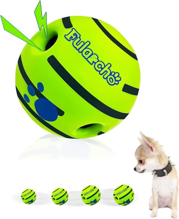 Yiateoit 2.75" Toy Balls for Dogs Giggle Ball for Dogs Indestructible Dog Balls Interactive Dog Toys Dog Ball Toy for Relieve Anxiety Boredom