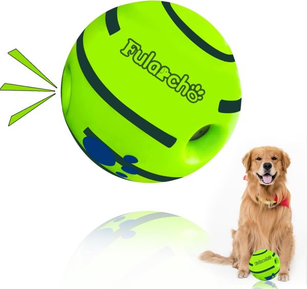 Yiateoit 5.1" Toy Balls for Dogs Indestructible Dog Toys Interactive Toys for Dogs Squeaky Balls for Dogs Durable Dog Ball for Indoor & Outdoor