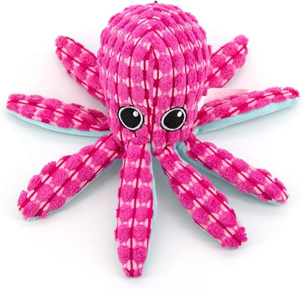 AXEN Ocean Series Dog Toys, Octopus Shape, Cute and Squeaky for Aggressive Chewers, Large Octopus