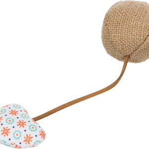 Trixie toy ball with heart, jute/fabric, catnip, ø 4.5 × 18 cm - 40781