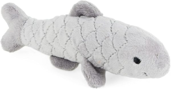 Petface Planet Plush Smokey Sardine Eco Friendly Cat Toy with Catnip