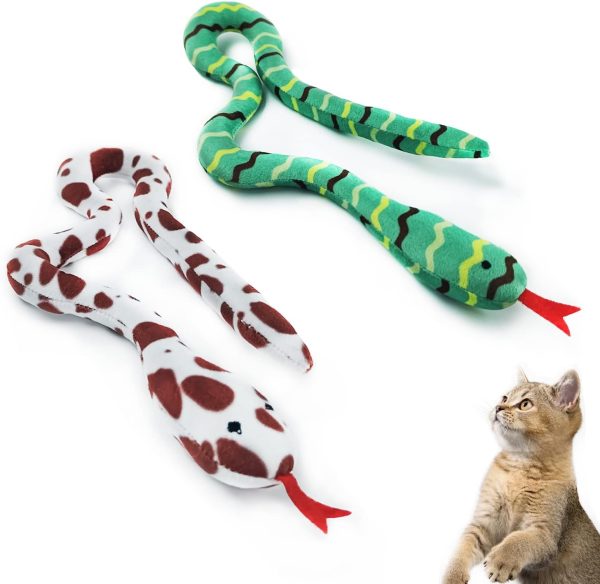 YAGE Cat Toys Catnip For Indoor Kitten-Realistic Plush Cat Toys Simulation Snake Interactive Funny Chew Toy for Cats,interactive soft plush toy for kitty hunting and teeth cleaning