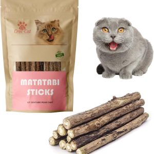 Croc-Cat cat chew sticks 10 pieces Matatabi, Premium Quality Super Powerful,Cat sticks, Cat dental care, Calming cat treats, Catnip Sticks, cat accessories, Silvervine for cats