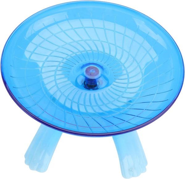 Hedgehog Wheel Pet Exercise Equipment Small Animal Toys Pet Wheel Rat Wheel Gerbil Wheel Large Flying Saucer for Rats 18cm Mouse Wheel Hamster Non Run Disc Scroll Wheel Guinea Pig