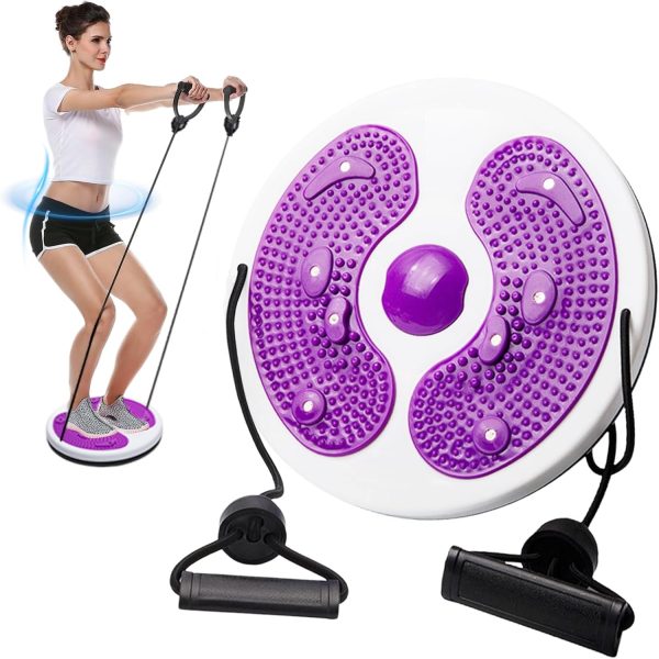 Audasi Waist Whisper Waist Sculptor Machine Twister Exercise for Waist Twisting Disc Board Waist Trainer Machine with Massage Foot Sole Slimming Balance for Weight Loss Home Fitness Gym Equipment