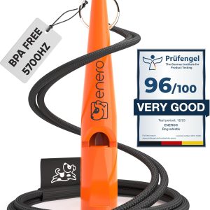 ENERO Dog Whistle - Extremely Reliable Dog Training & Training - High Frequency - Wide Range Volume - Includes Practical Neck Strap