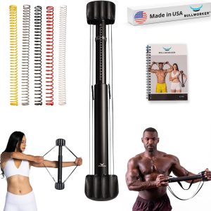 Bullworker X5 Pro 28" - Isometric Exercise Equipment, Strength Training Portable at Home Gym Equipment for Back, Shoulder, Biceps, Triceps, Abs, Chest and Arms, Home Workout Exerciser for Men & Women