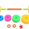 BESPORTBLE Kids Barbell Weight Set Adjustable Workout Equipment for Children Pretend Play Exercise Toddler Beginner Gym Fitness Weightlifting and Powerlifting