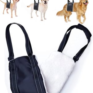 Small Dog Mobility Aids Support Sling For Back Legs, Adjustable Dog Lifting Harness to Lift Pets Hind Front Rear for Canine and Old K9 Cruciate Ligament Rehabilitation