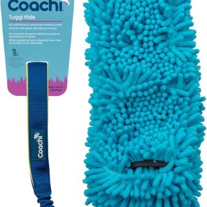 Coachi Tuggi Hide - Interactive Dog Toy for Tug of War & Play. Strong & Comfortable, Stretchy Bungee Handle, Reward Training, Interrupting Biting & Chewing. Ideal For Agility and Suitable for Puppies