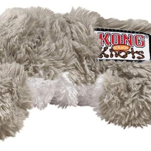 KONG - Scrunch Knots Raccoon - Internal Knotted Ropes and Minimal Stuffing for Less Mess - For Medium/Large Dogs