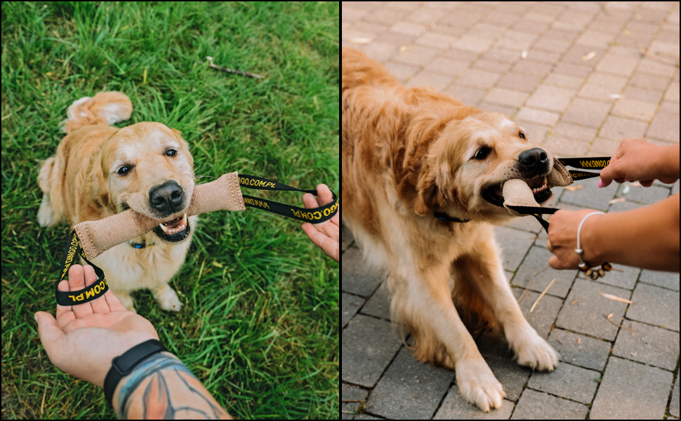 tug toy, jute tug toy, jute bite tug, jute tug for dog