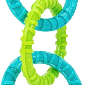 Jazwares Wham-O Pets Chewla-Hoop Chain Tug - 3 Ring, Tug-of-War Dog Toy