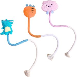 3 Pcs Cat Chew Toys Mint Cotton Rope Toys Cat Toys With Catnip Cat Dental Health Toys For Cat Owners Pet Lovers Cat Breeders Pet Stores Animal Shelters Cat Trainers Veterinarians Care Professionals