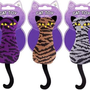 3BU3 Catnip Toy Bundle for Cats - 3 Cat-Shaped Catnip Toys - Interactive, Fun, and Stimulating