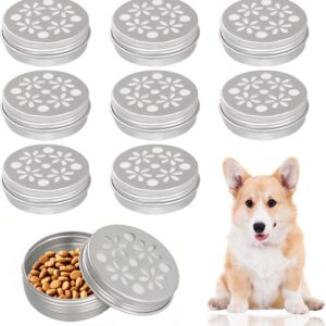 8PCS Dog Scent Work Tins Kit,Aluminum Dog Scent Training Jar,Dog Scent Training Box,Dog Nose Smell Training Container,Agility Scent Training Equipment for Dog Nose Training