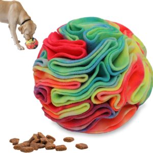 Ablechien Snuffle Ball Stress Relief Dog Enrichment Toys Treat Ball Slow Down Eating Mentally Stimulating Toys for Dogs Brain Games for Dogs Active Rolling Ball for Dogs Enhance Sniffing