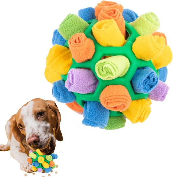 Aliangting Dog Puzzle Toys, Pet Foraging Ball Toys, Interactive Dog Puzzle Toys, Slow Feeder, Sniffing Ball, for Small and Medium-Sized Pet Puppies Olfactory Intelligence Training.