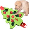 BRTNUP Christmas Dog Puzzle Slow Feeder Toys, Christmas Dog Puzzle Toy, Slow Feeder, Puppy Treat Dispenser Puzzle Slow Feeder Dog Toy, Dog Puzzle Feeder Toy Improve IQ Puzzle Bowl for Puppy