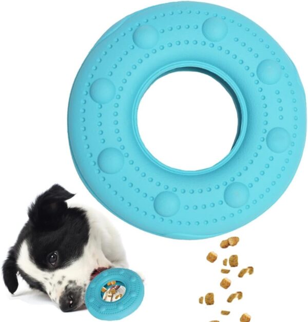 BSISUERM Dog Treat Dispensing Interactive Toy Rolling Ball Pet Puzzle Toy Puppy Enrichment Chase Toys for Small Medium Dogs Teething Chewing Training