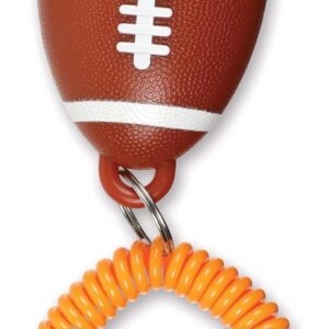 Brightkins Smarty Pooch Training Clicker Football, American Football-Themed Clicker for Dog Training with Flexible Wrist Strap, Dog Training and Behaviour Solutions, 1 Piece