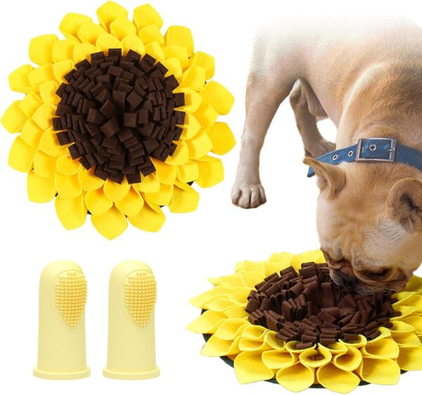 DKDDSSS Snuffle Mat For Dogs, Puppy Enrichment Interactive Training Toys, Puppies Boredom Breaker Toys, Feeding Mat for Dog, for Small Medium Dogs Smell Training Toy