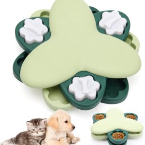 Dog Enrichment Toys- Dog Puzzles Toys Slow Feeder Dispenser Non-Slip Interactive Dog Enrichment Dispensing Feeding Toys IQ Stimulation Dog Puzzle Toys for Small Medium Large Pets Cats Puppie