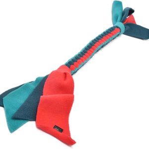 DogDirect London, DOG TUG TOY Tugger Tug Chase Rope SMALL: 45cm/17in, LARGE: 75cm/29in, Soft plaited Flexible FLEECE DOG TOYS Ideal FOR TRAINING, PUPPY PLAY, HAND MADE (Large, Ocean) KAL5