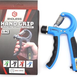 Endless EL1041 Adjustable Hand Grip Strengthener from 5 Kg to 60 Kg Resistance Level with Counter | Assorted | Exercise Equipment to Use in Home and Gym for Forearm and Finger Power Gripper Exercises