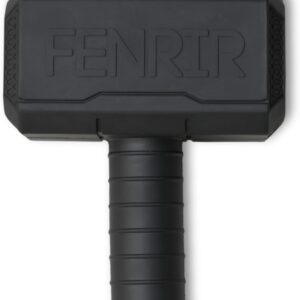 Fenrir Hammer Dog Chew Toy Strong Rubber Stuffable Enrichment Toy for Chewers (Black, Large)