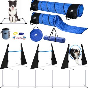 Fun For Tails Premium Dog Agility Training Equipment, Build Any Dog Agility Course, Perfect Agility Training Equipment for Dogs Also Makes A Great Obstacle Course for Dogs! Lots of Fun!