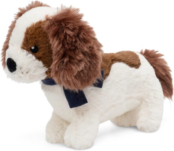 Fuzzl Charlie the King Charles Spaniel Plush Dog Toy and Puppy Toys - Interactive Dog Toys with Squeaker and Durable Stitching for Small and Large Dogs Squeaky Dog Toys