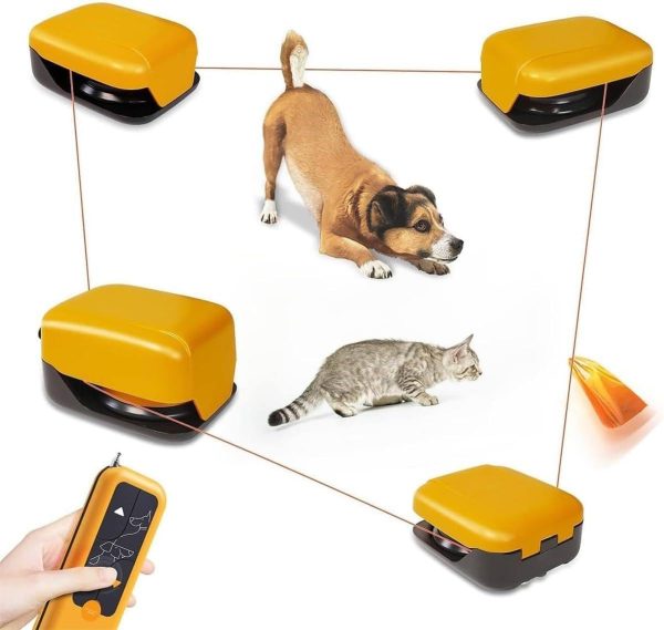 GEJLELDS Dog/Puppy Agility Training Equipment Set, Portable Pet Chase Toys for Dog, Lure Course Machine for Dogs, Interactive Dog Toys, 30 Minutes Run Time, Remote Control