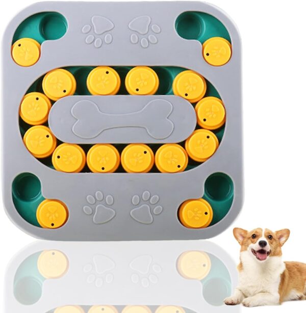 GUUFOO Dog Puzzle Slow Feeder Toy,Dog Puzzle Toys Interactive Dog Toys,Dog Toy Intelligence for Medium Pets,Cats,Puppies,Dog Enrichment Toy Non