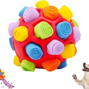 HZZXCH Snuffle Ball for Dogs Interactive Dog Puzzle Toys Portable Interactive Dog Educational Toy Enrichment Dog Chew Toy Bite Resistant Pet Snuffle Ball Toy Dog Dog Toys for Small Dogs