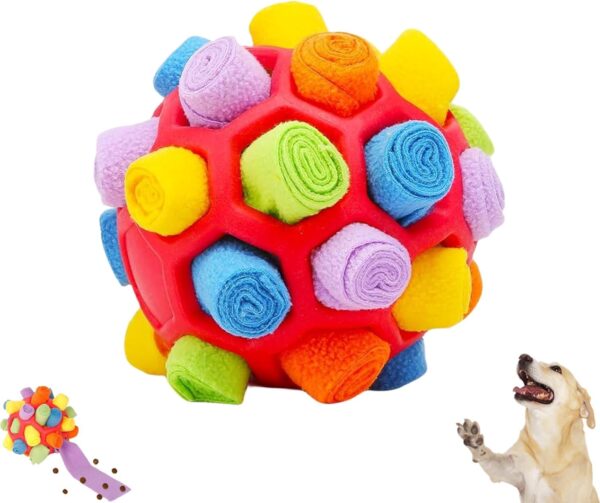 HZZXCH Snuffle Ball for Dogs Interactive Dog Puzzle Toys Portable Interactive Dog Educational Toy Enrichment Dog Chew Toy Bite Resistant Pet Snuffle Ball Toy Dog Dog Toys for Small Dogs