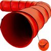 Houseables Dog Tunnel, Agility Equipment, 550cm Long, 61cm Open, Blue, Polyester, Play Tunnels for Training Small & Medium Dogs, Park Playground Toy, Large Obstacle Course for Pets, with Carrying Case