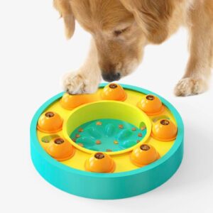 Interactive Dog Toy, Dog Treat Dispenser Slow Feeder, Dog Puzzle Toy, Reduce Boredom Improve IQ, Dog Treat Toys for Boredom, Small & Medium Dogs