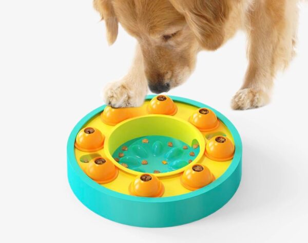 Interactive Dog Toy, Dog Treat Dispenser Slow Feeder, Dog Puzzle Toy, Reduce Boredom Improve IQ, Dog Treat Toys for Boredom, Small & Medium Dogs