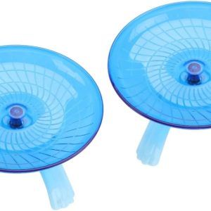 Ipetboom 2pcs Pet Exercise Wheel Running Exercise Wheel Pet Wheel Large Hamster Saucer Hamster Toys Guinea Pig Wheel Hamster Wheel 12 Inch Ufo Chinchilla Pet Exercise Toy Non-slip Equipment