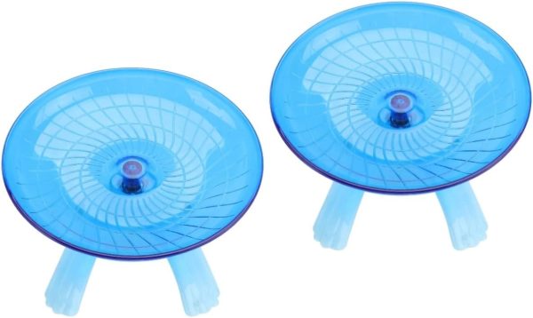 Ipetboom 2pcs Pet Exercise Wheel Running Exercise Wheel Pet Wheel Large Hamster Saucer Hamster Toys Guinea Pig Wheel Hamster Wheel 12 Inch Ufo Chinchilla Pet Exercise Toy Non-slip Equipment